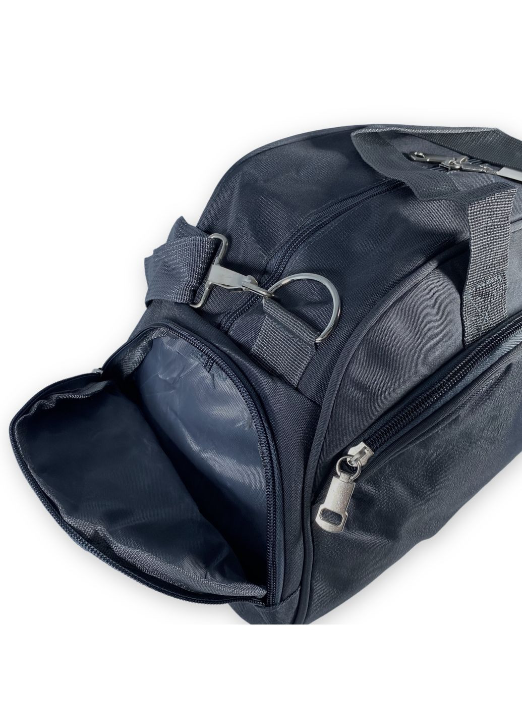 Дорожня сумка 1 відділ 2 бокові кишені кишеня на лицевій стороні розмір: 50*30*25 см чорна SBW (286421464)