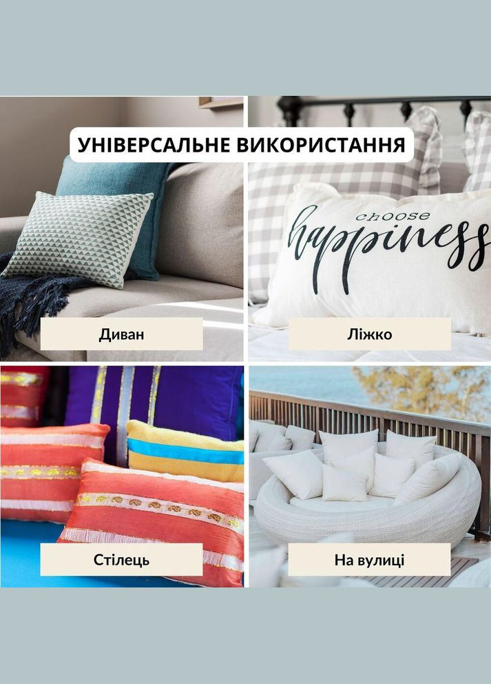 Подушка CLASSIC 40х60 см антиалергенне волокно біла IDEIA (321990706)