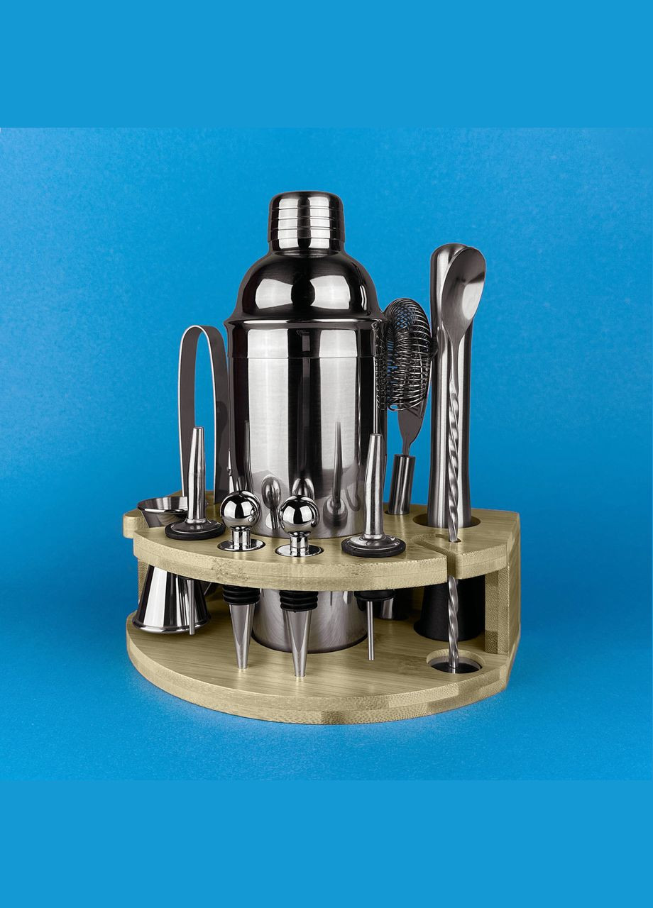 Подарунковий набір бармена B3 для приготування коктейлів 12 предметів Youchen (323640791)