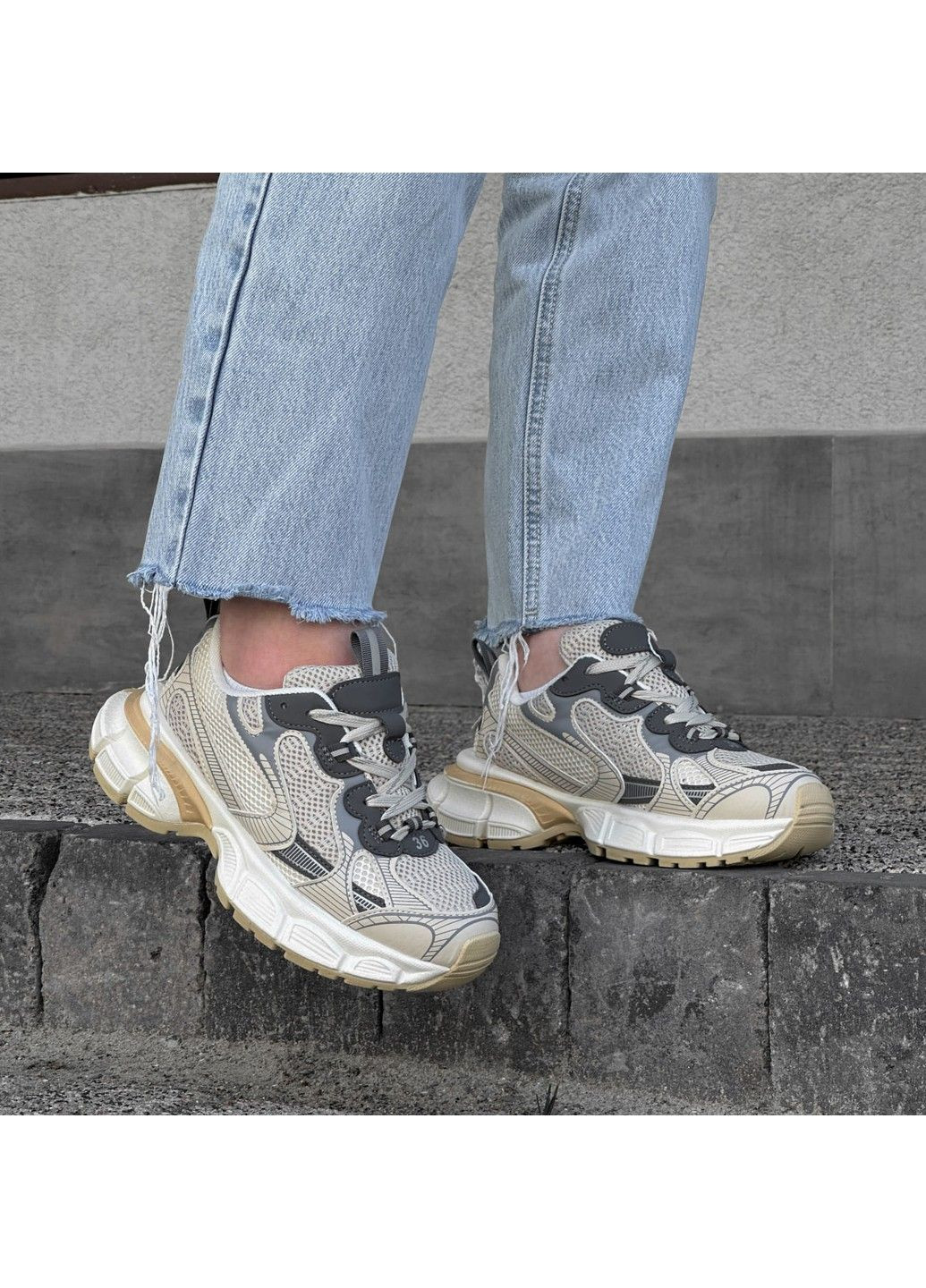 Кроссовки BL Ailaifa бежевые демисезоны (291118489)