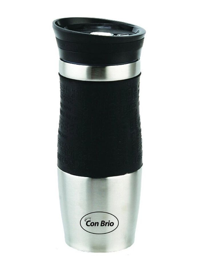 Термокружка CB-364-Black 380 мл чорна Con Brio (335883460)