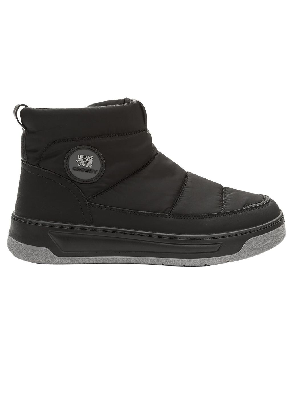 Черные осенние полусапоги мужские утепленные Crosby