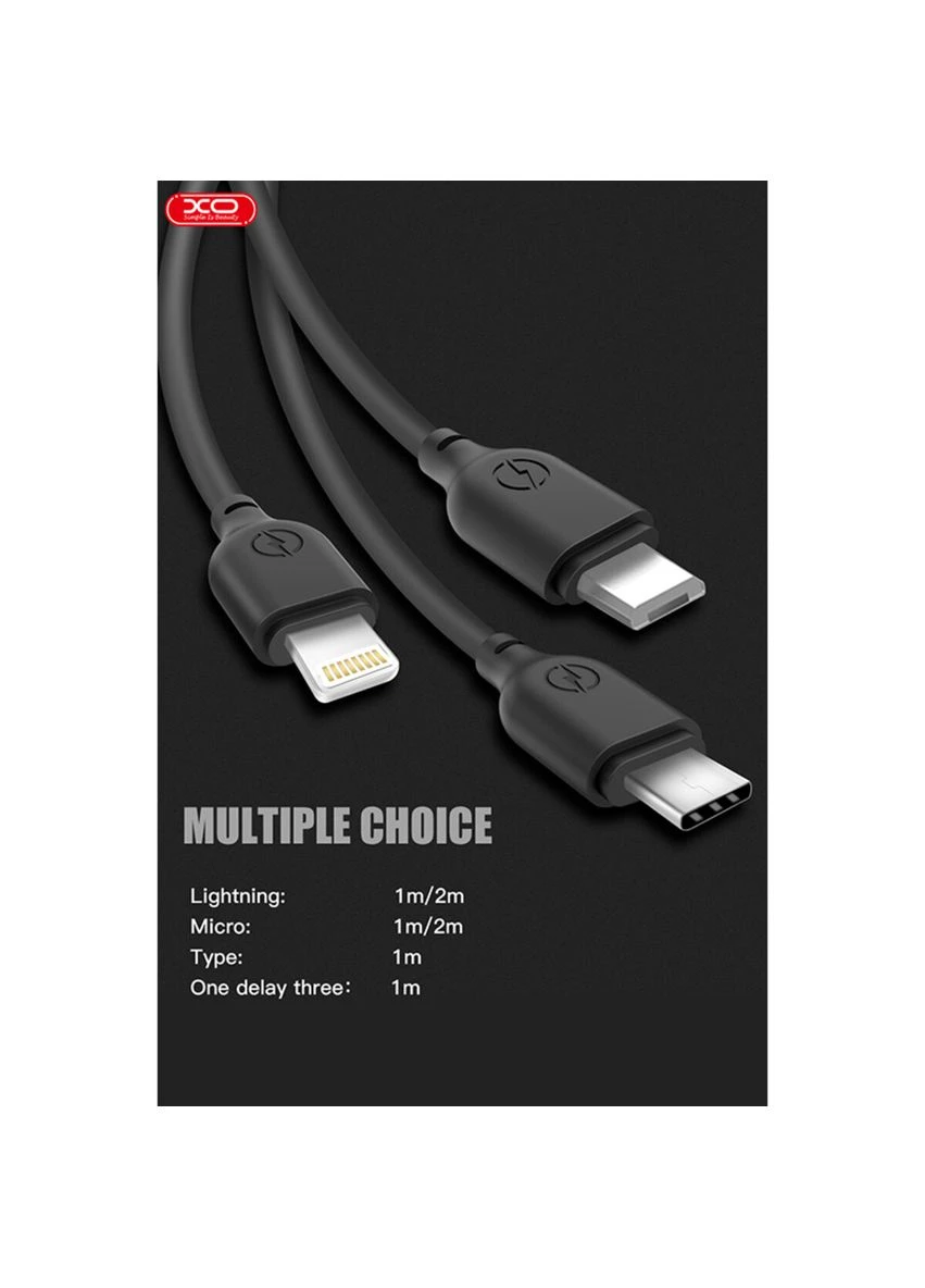 Кабель USB to Lightning 2,1А 1м XO (397341645)