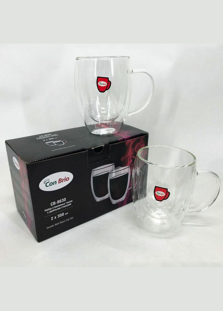 Набор чашек с двойными стенками 2шт, 300 мл (CB-8630-2) Con Brio (334004940)