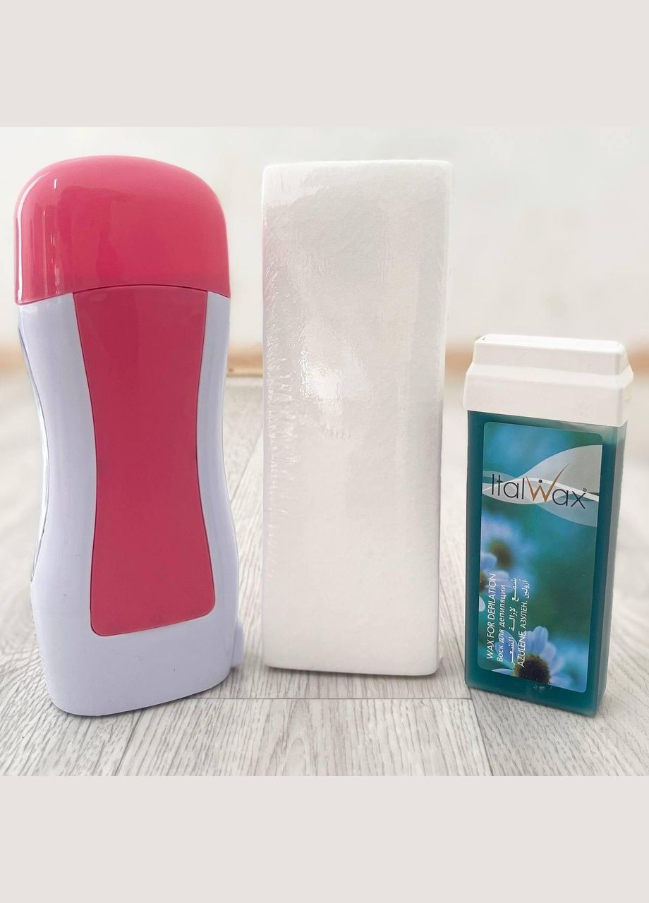Набор для депиляции с кассетным воскоплавом и воском Ital Wax #1(на 1 кассету воска) ItalWax (328438898)