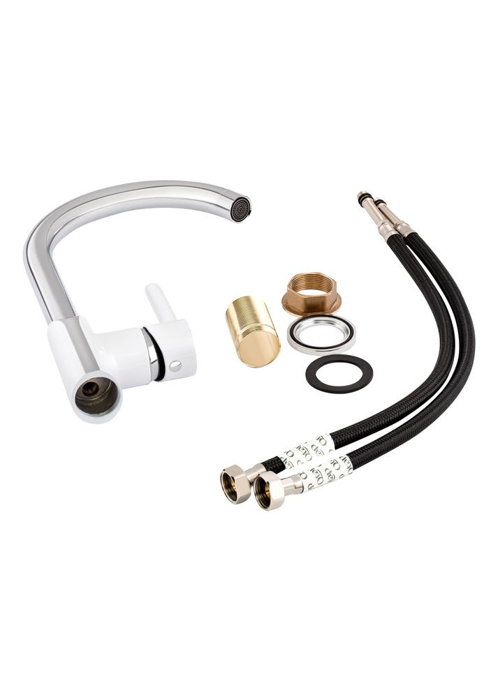 Змішувач для кухні Grand QTGRAWCR007F Chrome/White Qtap 007F (323485633)