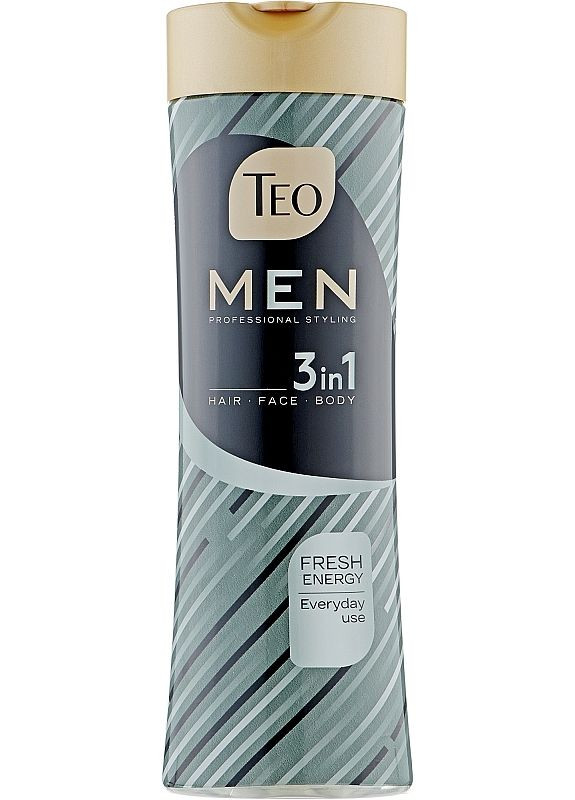 Шампунь для чоловіків 3 в 1 Men 3in1 Charcoal 350ml (2-951953) TEO (369794319)