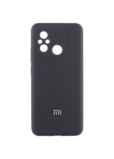 Чохол Silicone Cover Full Camera (AA) with logo для Xiaomi Redmi 12C / Poco С55 ( / Black) Lakshmi (369931522)