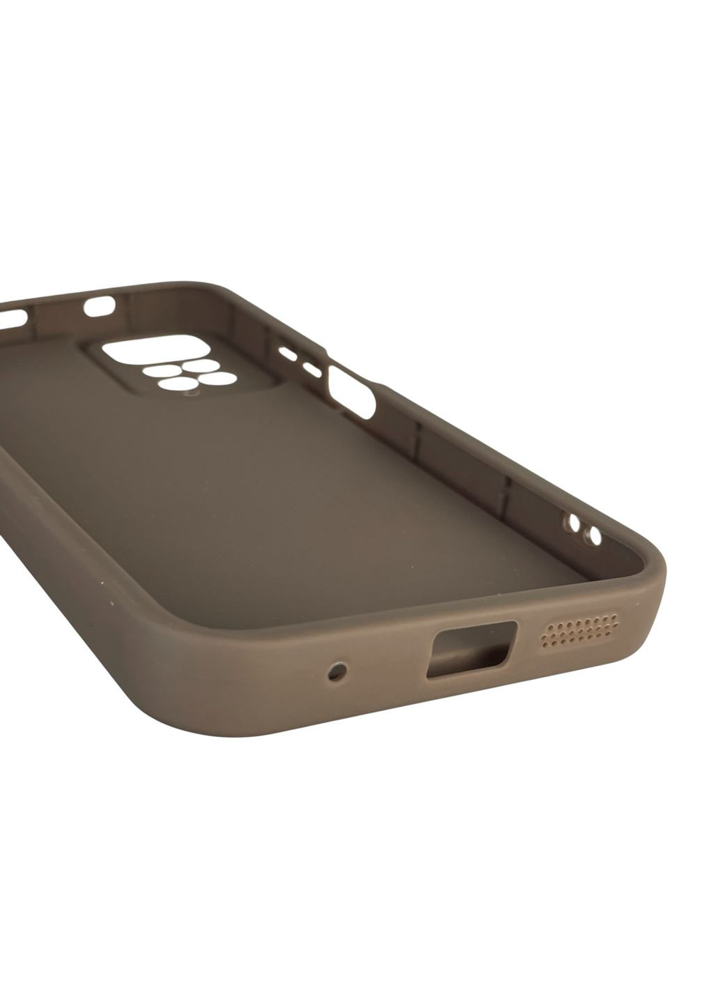 Чохол силіконовий Soft Touch для Redmi Note 11 коричневий (Повний захист камери) Xiaomi (366388739)