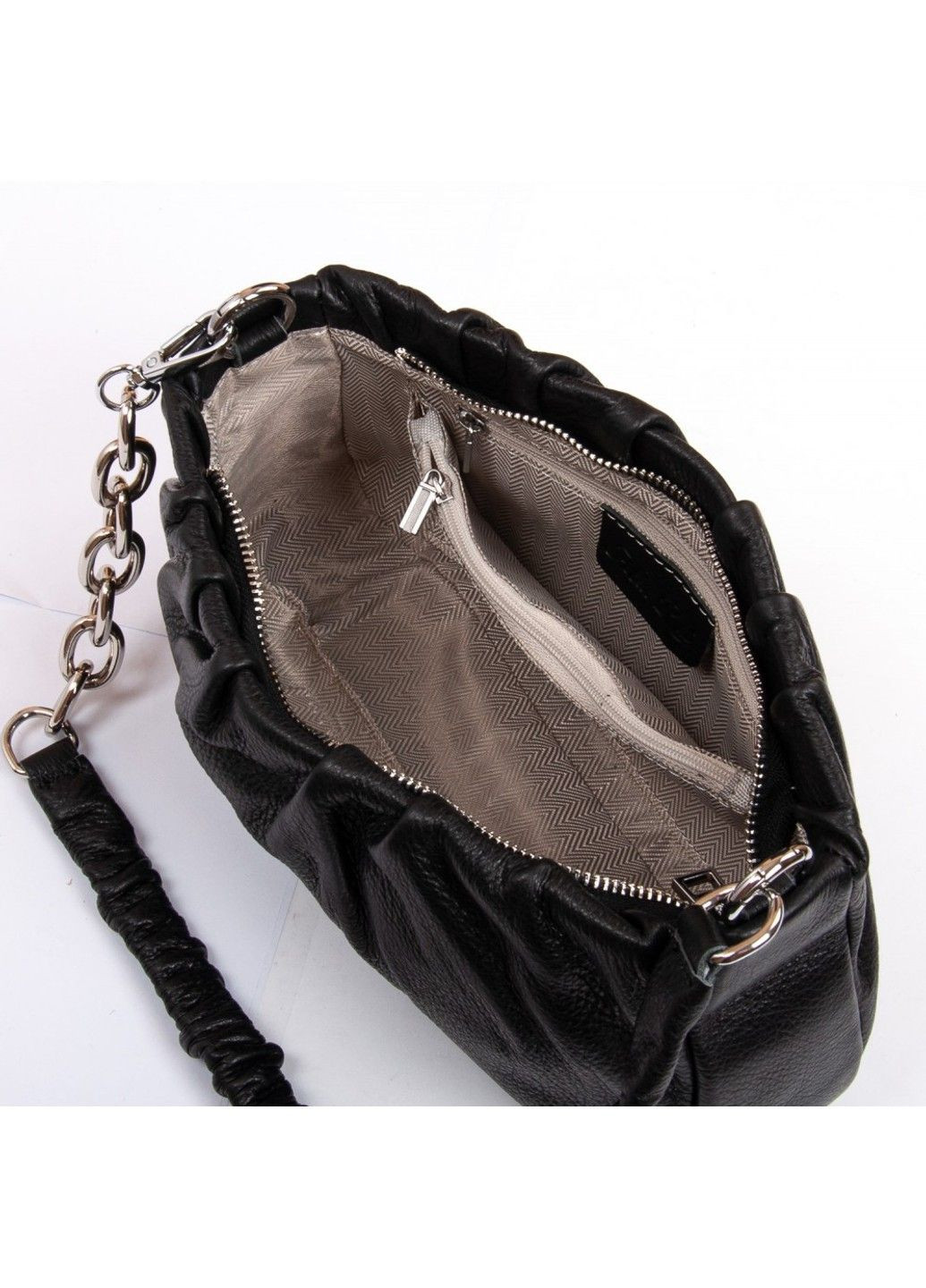 Жіноча шкіряна сумка класична 2025-9 black Alex Rai (293765255)