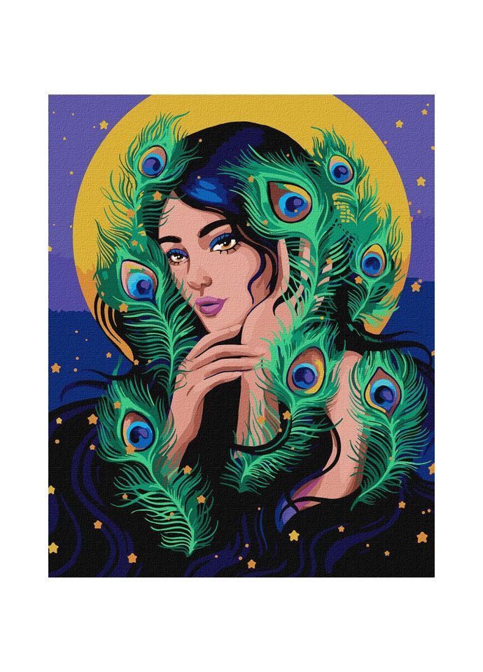 Картина по номерам "Загадочная девушка" ©pollypop92 40х50 см IDEYKA (345557466)