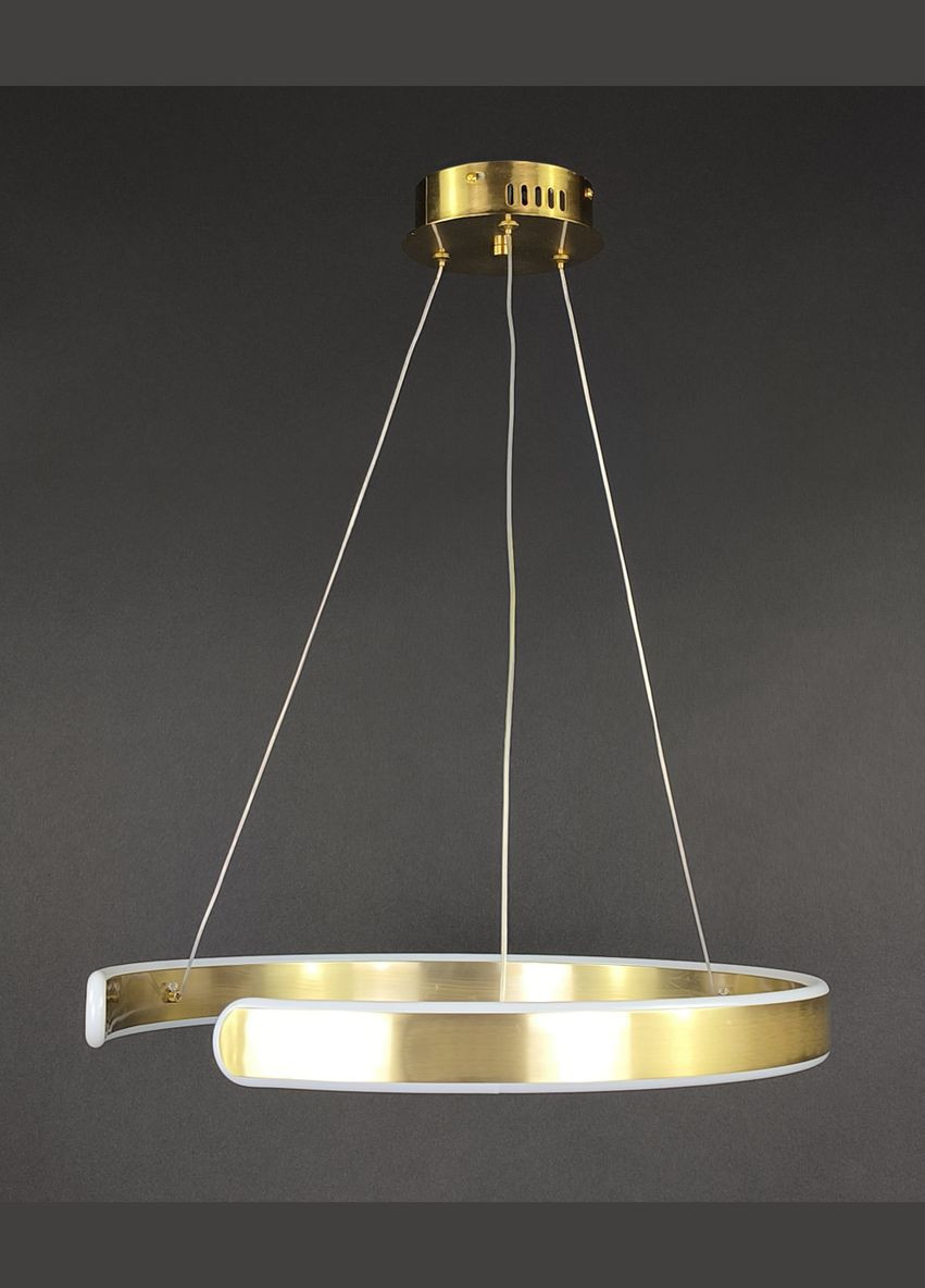 Люстра світлодіодна підвісна LED світильник для квартири на стелю лед 27871 Латунь 25-160х50х50 см. Sunnysky (364494585)