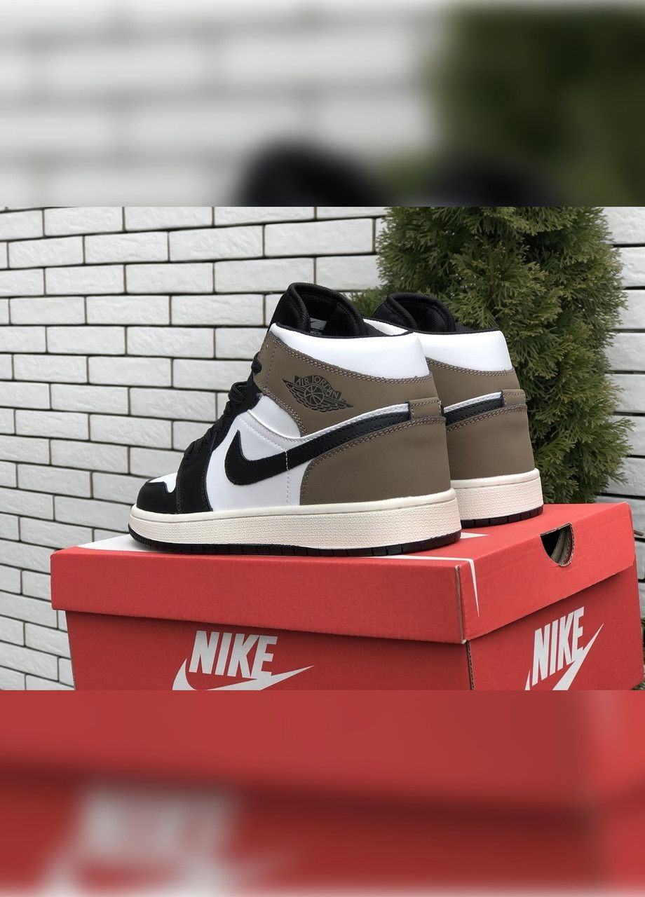 Чорні Осінні чорні з білим демісезонні чоловічі кросівки No Brand