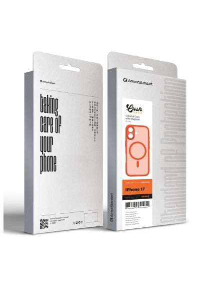 Чохол до мобільного телефона (ARM87483) ArmorStandart Lush MagCase Apple iPhone 17 Orange (366157690)