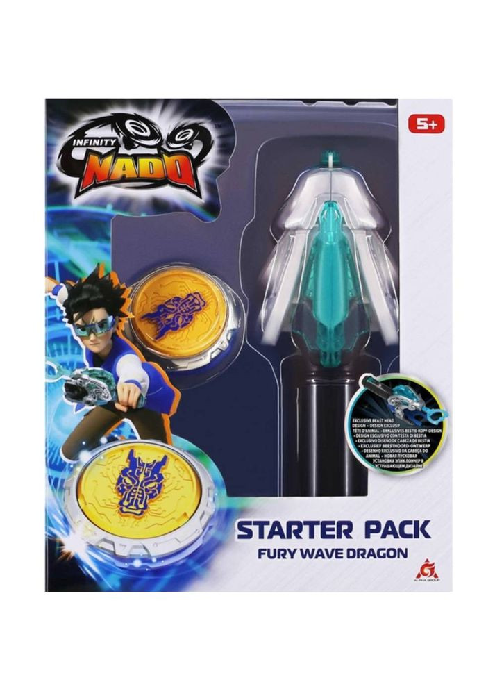 Юла VI серия Starter Pack Fury Wave Dragon Февраль Дракон (EU654111) Infinity Nado (322915038)
