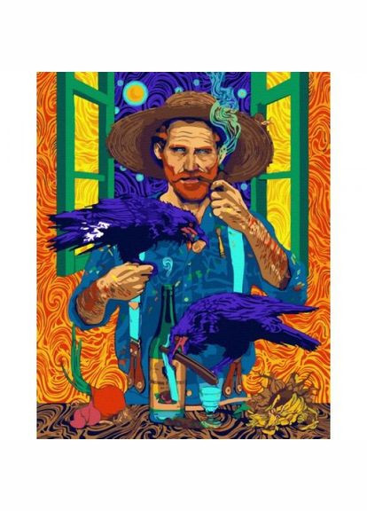 Картина за номерами "Ван Гог із птахами" ★★★ Rainbow Art (318020527)
