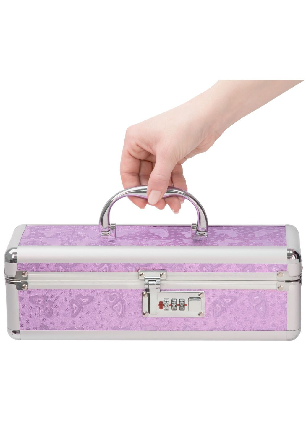 Кейс для зберігання секс-іграшок BMS Factory - The Toy Chest Lokable Vibrator Case Purple з кодовим PowerBullet (369945975)
