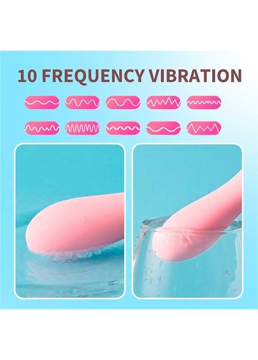Светло-розовый вибратор массажер для клитора и точки G 10 режимов - Вибраторы No Brand (368892037)