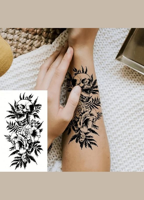 Набор детских временных тату "Черные мини №5" black-tattoo-mini-set-5-T Fresh Tattoo (344447459)