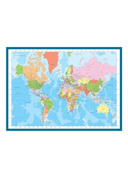 Пазл Карта мира, 1000 элементов (6000-1271) Eurographics Мапа світу, 1000 елементів (366158703)