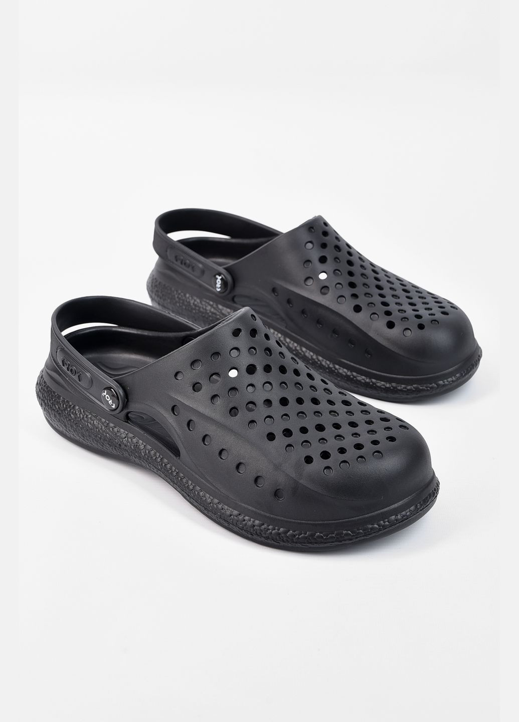 Крокси чоловічі чорного кольору Let's Shop (315746972)