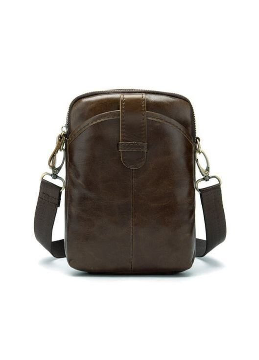 Шкіряна сумка крос боді чоловіча месенджер через плече коричнева 14728 Vintage (329198843)