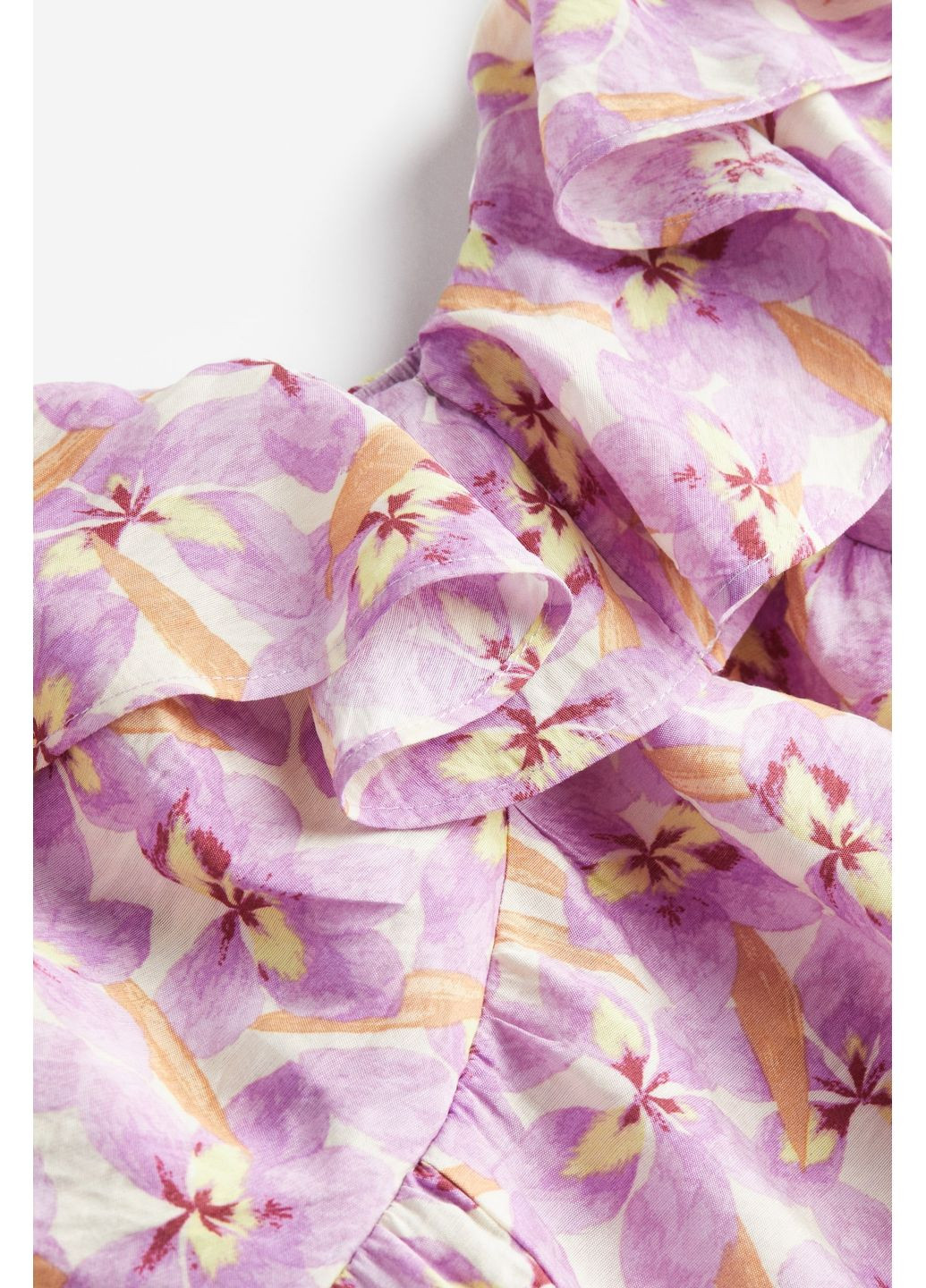 Комбинированное повседневный платье H&M с цветочным принтом