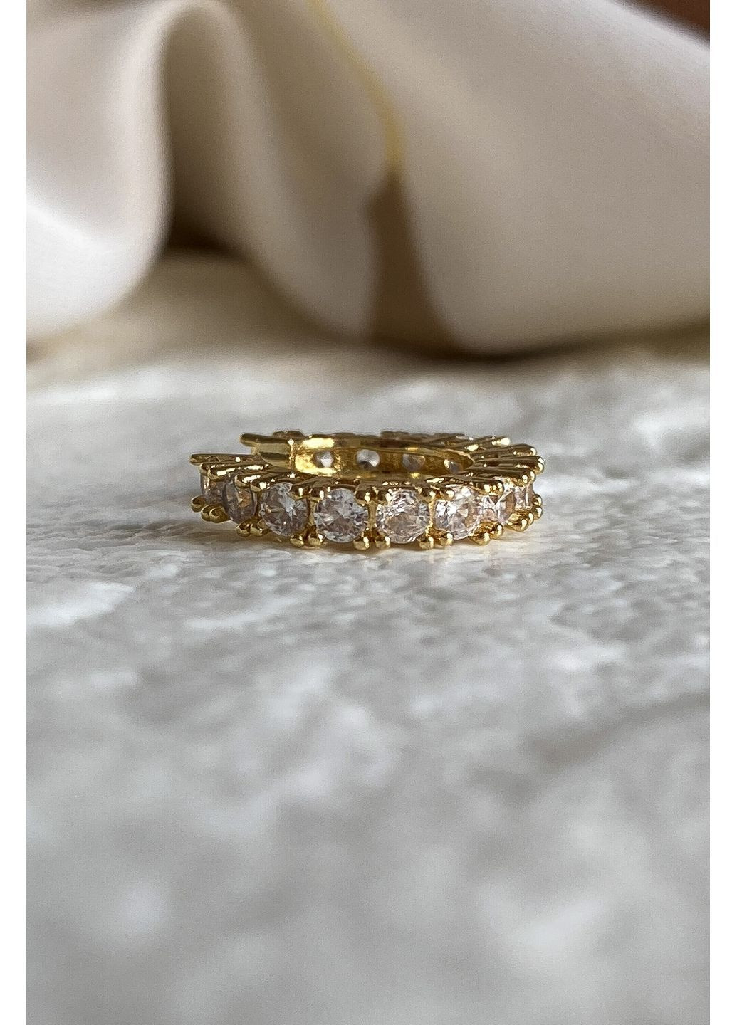 Серьга-кафа с цирконием CHICLY (364846272)