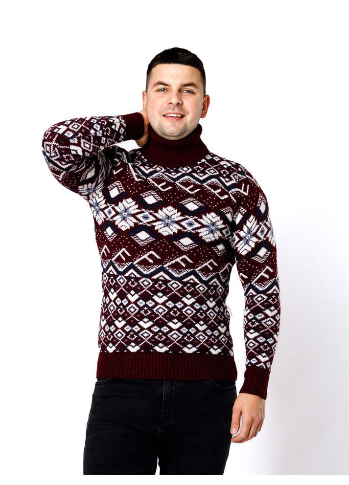 Бордовый зимний мужской свитер цвет бордовый cb-00237224 Gerekli