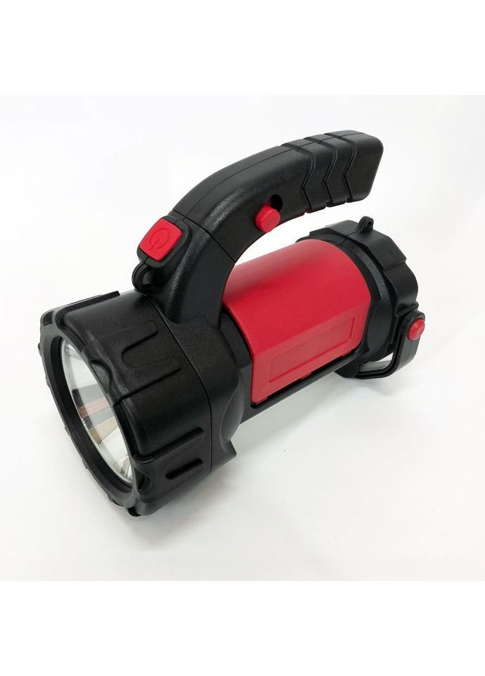 Ручний акумуляторний ліхтар T80C-5W+COB із функцією Power Bank червоний No Brand (369144589)