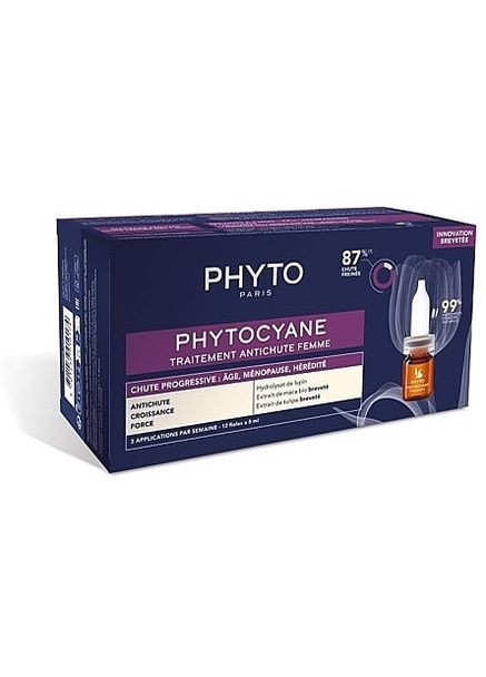 Ампулы против прогрессирующего выпадения волос Phytocyane Progressive Treatment 12x5ml (1141517-9332939) Phyto (368665208)