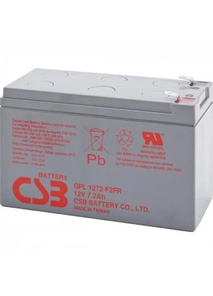 Акумулятор 12V-7.2Аh (GPL1272F2) CSB (323115696)