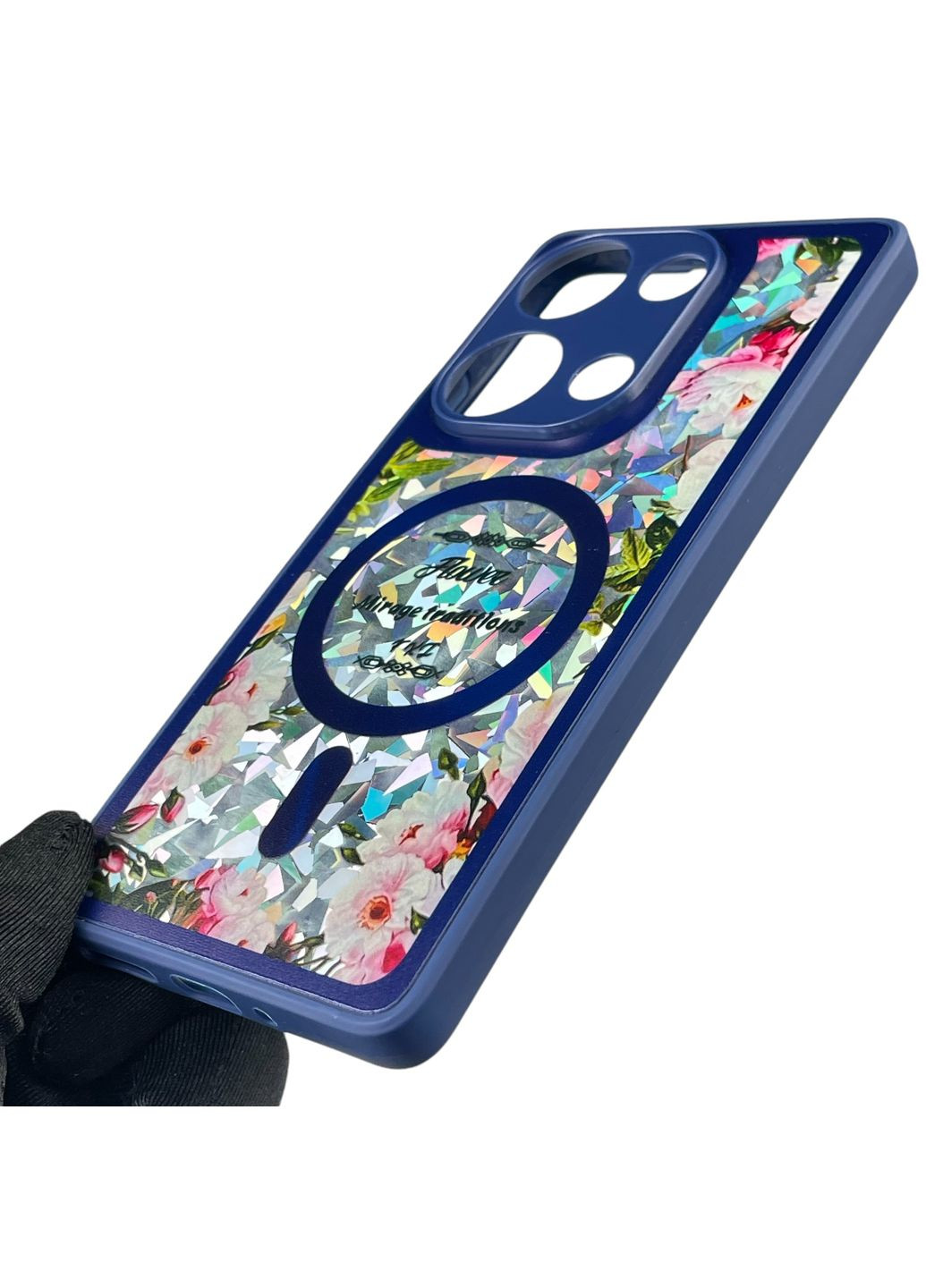 Чехол для Redmi Note 13 Pro 4G с 3д эффектом с магсейф на сяоми редми нот 13 про 4г тёмно-синий Xiaomi (366023480)