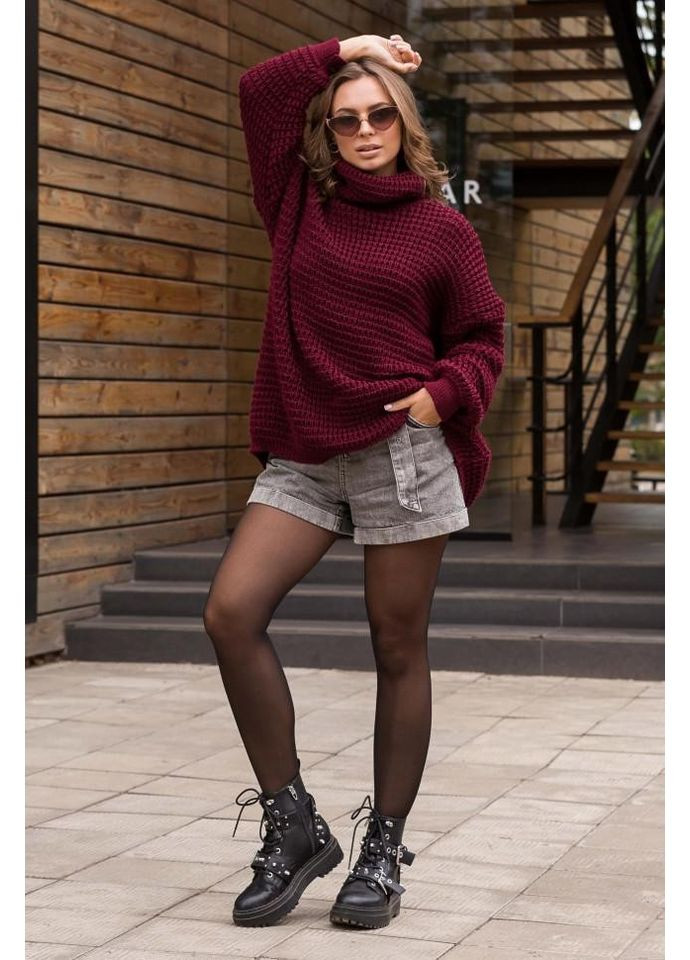 Темно-бордовый демисезонный свитер Guash