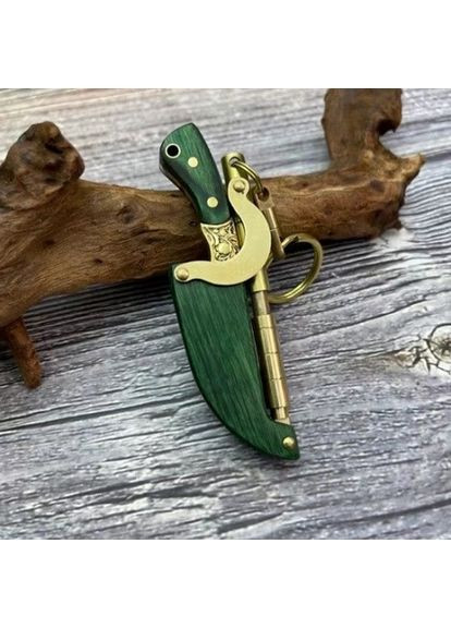 Подарочный карманный нож-брелок с фиксатором из нержавеющей стали No Brand (332812317)