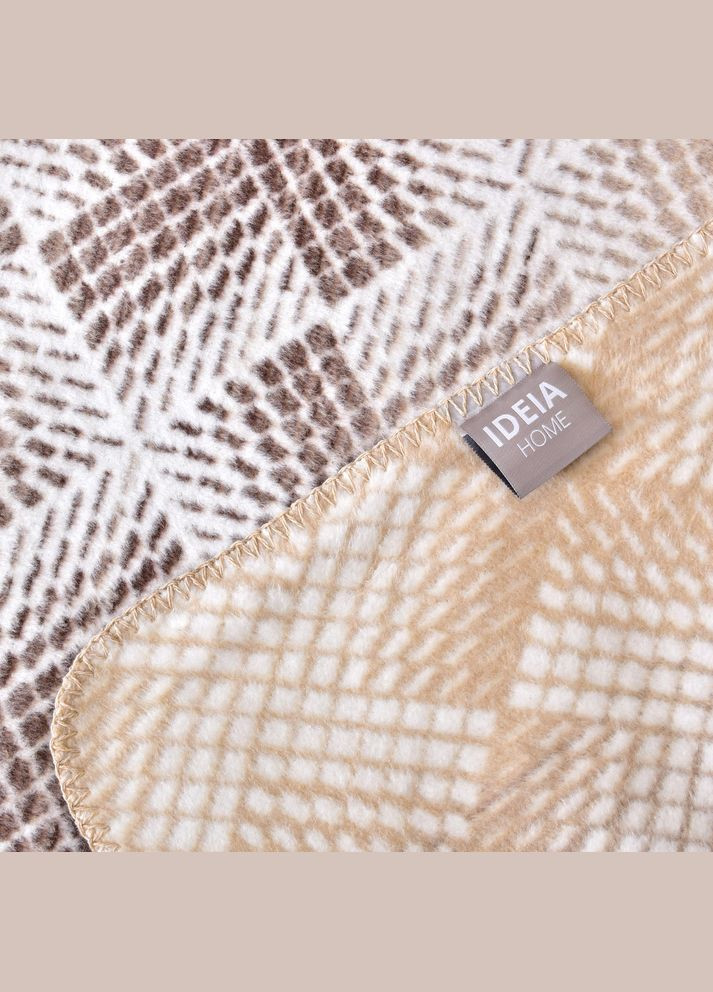 Плед покрывало Kassandra 150х200 см см беж, хлопок, натуральное IDEIA (318493315)