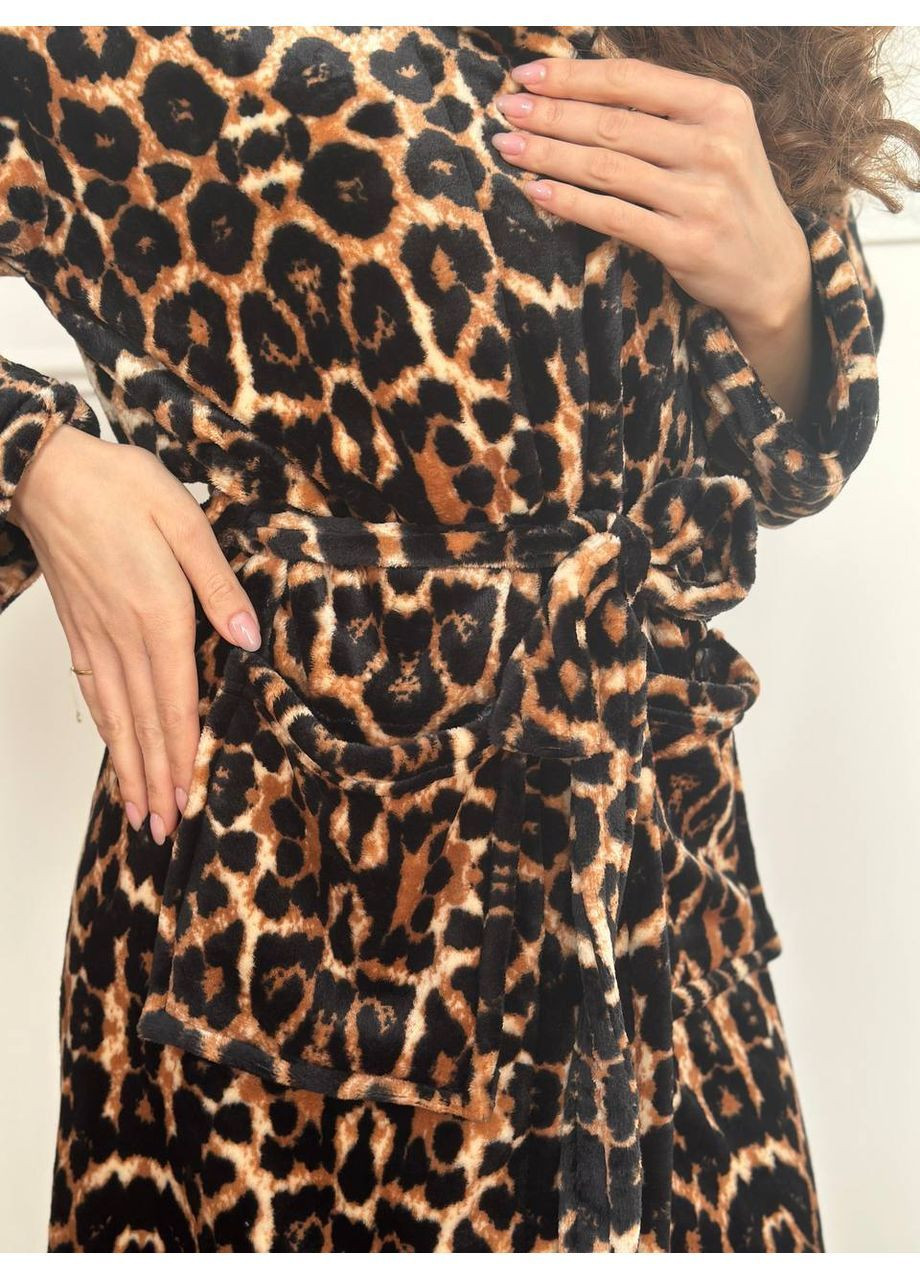 Халат женский домашний теплый No Brand (370300543)