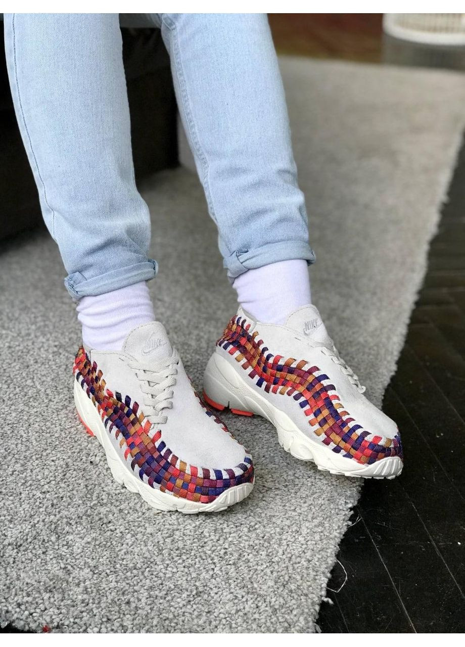 Сірі Осінні кросівки чоловічі nike footscape woven grey colors найк No Brand