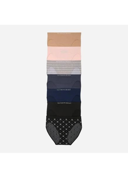 Набір жіночих трусиків-сліпів Brief Panties 7-Pack, розмір L, 7 шт, різнокольорові Victoria's Secret (366880218)