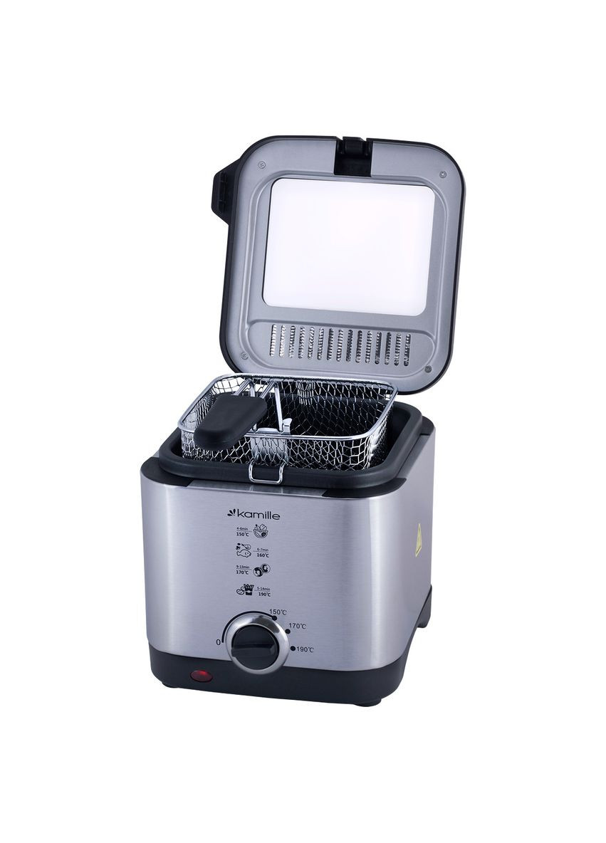 Фритюрница электрическая 900W 1.5л. KM-6812 Kamille (371898492)