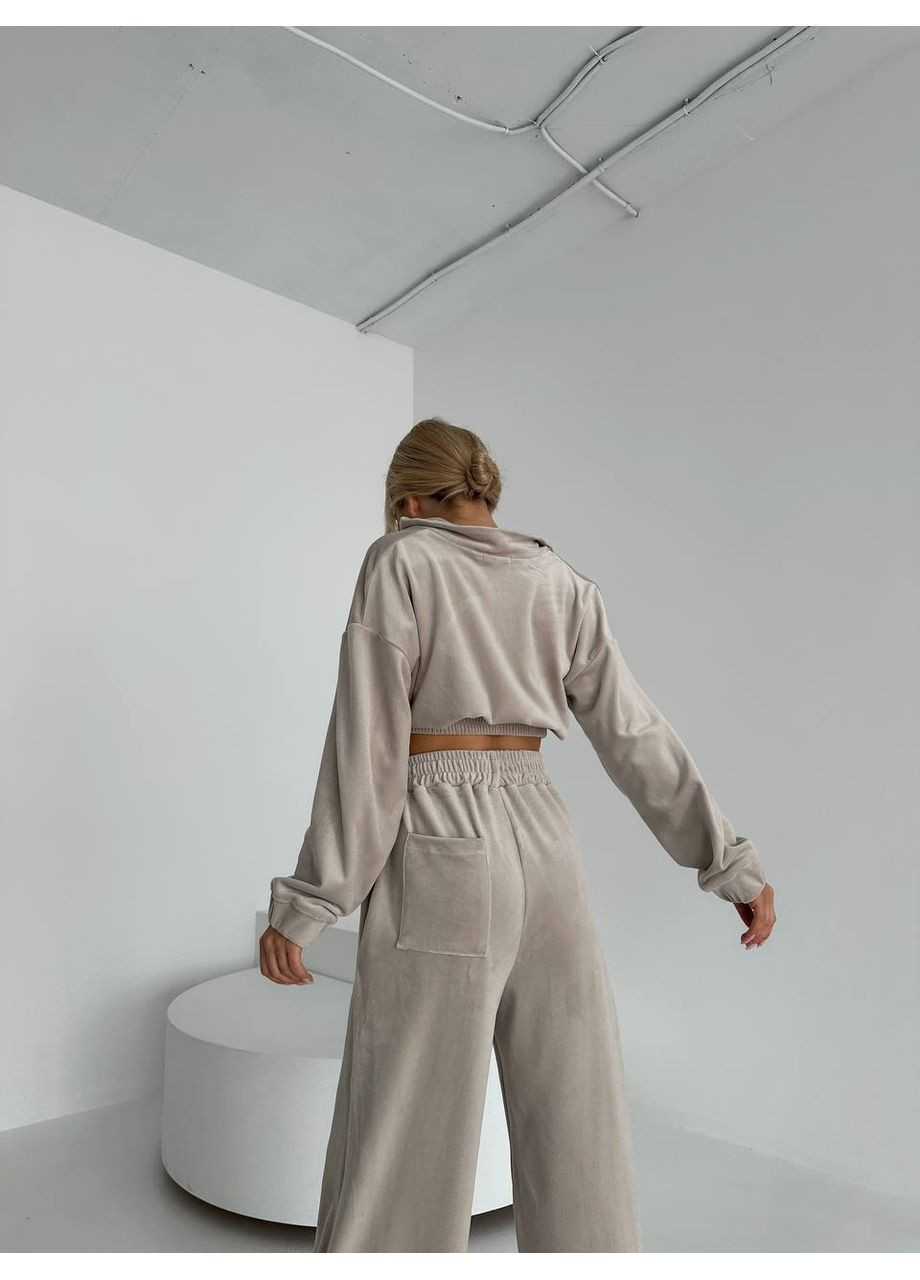 Жіночий спортивний велюровий костюм queensleep_7km 241 (350199235)