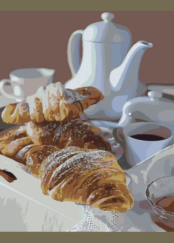 Картина за номерами Свіжа випічка 40х50 см SY6457 ( ) Strateg (328945956)