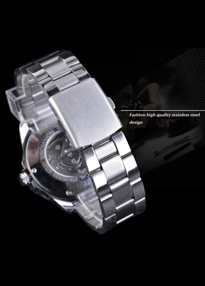 Чоловічий наручний механічний годинник Winner металевий сталевий Віннер Forsining (336551805)