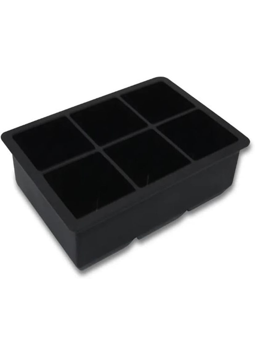 Форма для льоду силіконова Кубики 6 комірок 16.7x11.5x5 см Чорний (С051350) Ice (342122362)