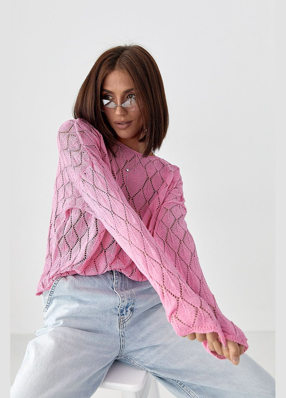 Жіночий джемпер з ажурної в'язки Lurex (340423351)