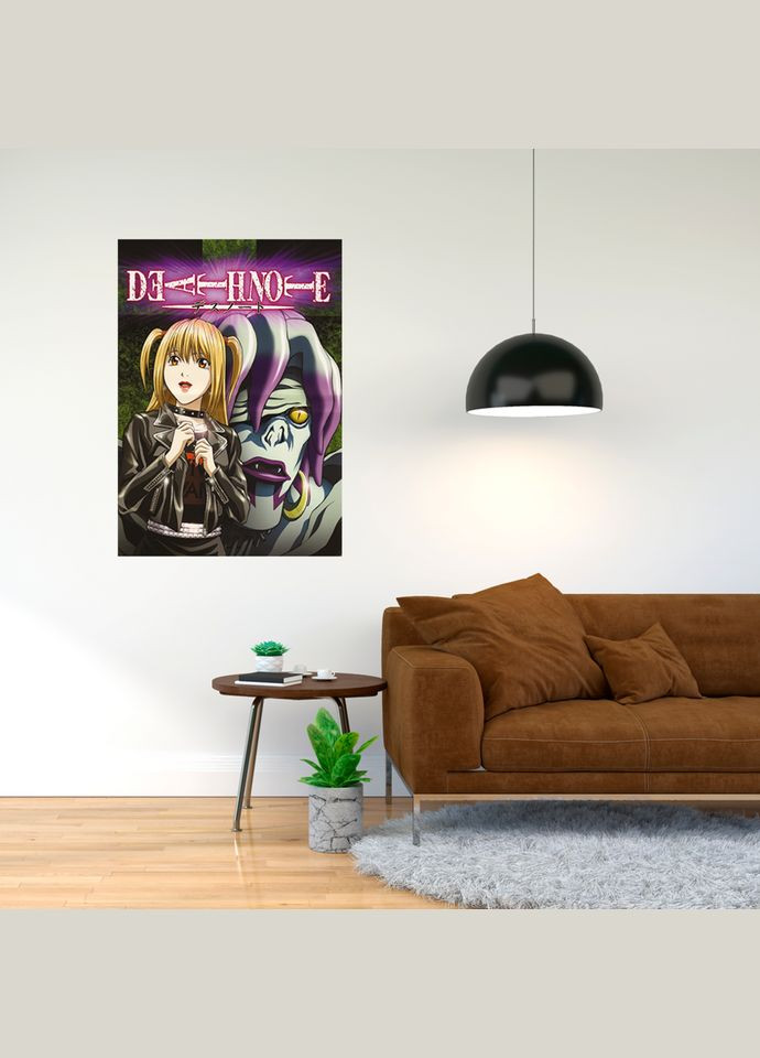 Плакат- з принтом Death Note - Тетрадь смерті (7) A2 А0 Кавун постер (316210903)