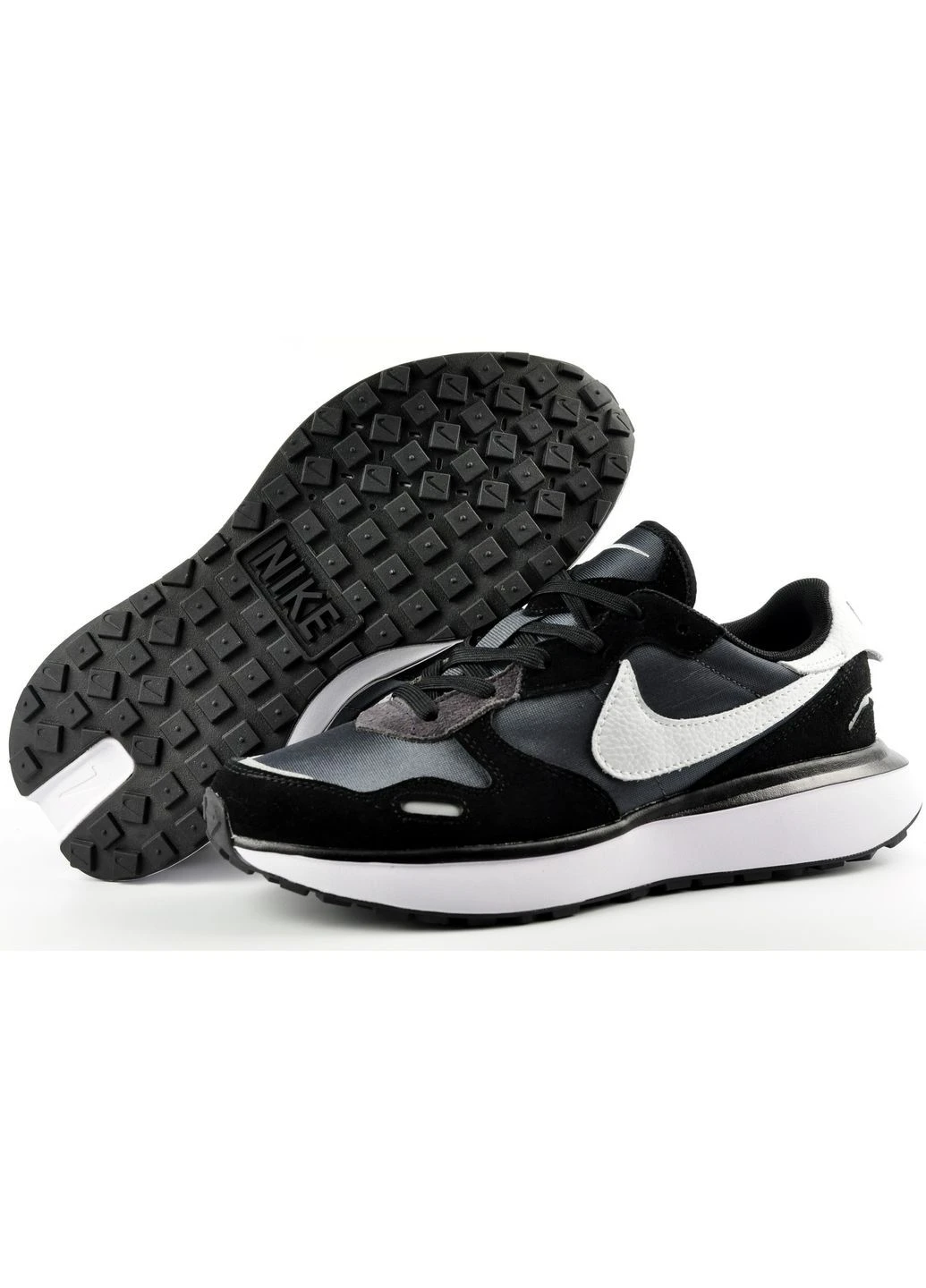 Чорно-білі кросівки waffle phoenix демісезон No Brand