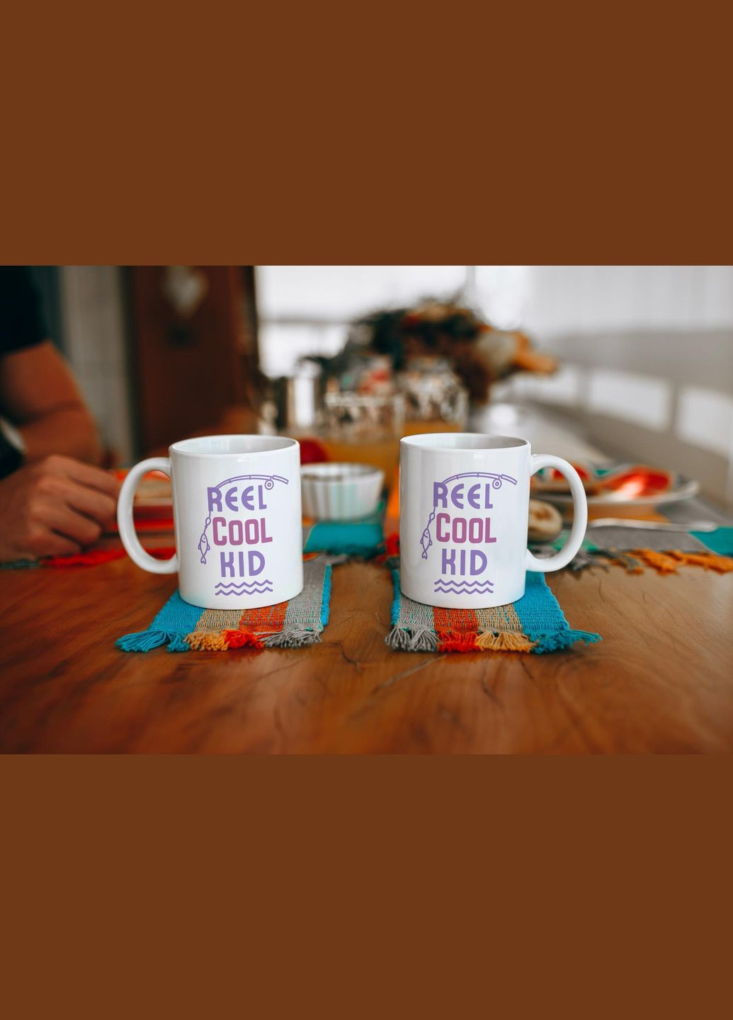 Кружка з принтом "Reel Cool Kid" 330 мл Біла No Brand (324262442)