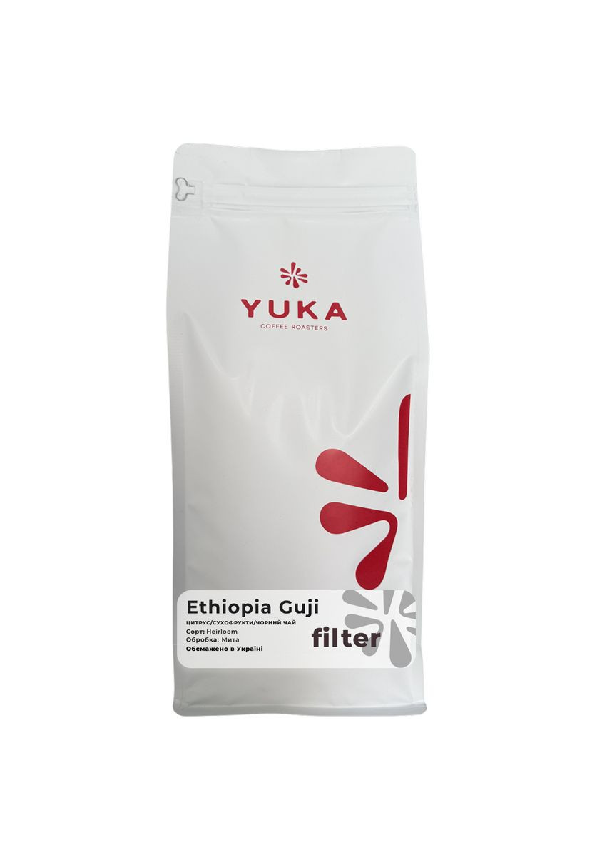 Кава в зернах Yuka Coffee Roastery Guji Ефіопія 1кг Yuka Coffee Roasters (360554891)