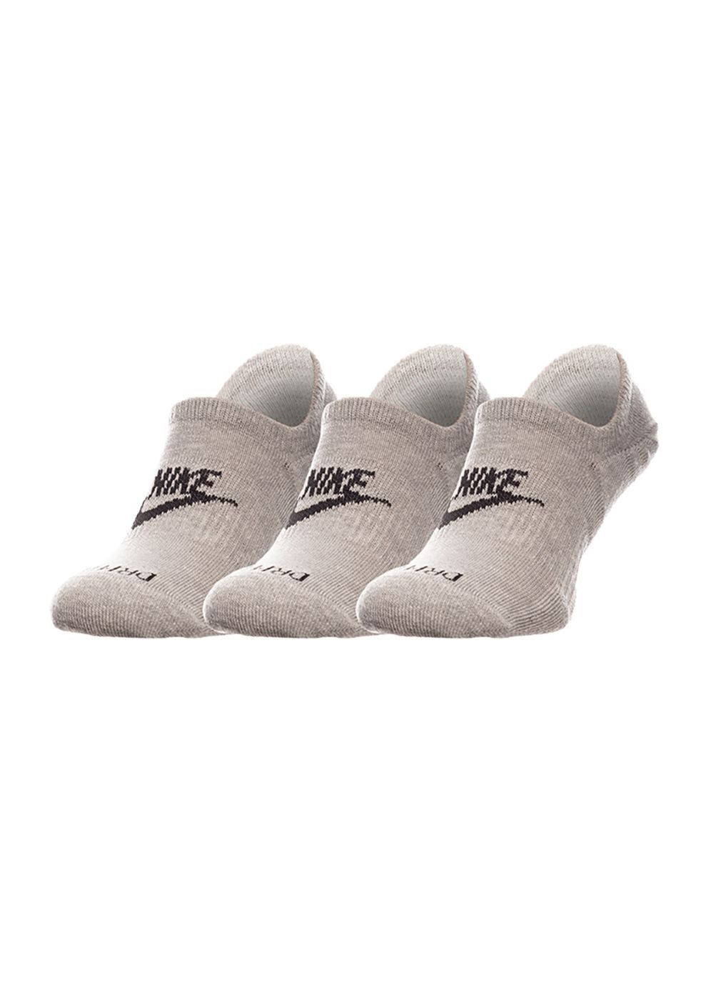 Жіночі Шкарпетки EVRYDAY PLUS CUSH FOOTIE Сірий Nike (282316289)